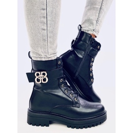 Botas militares Vicky Black negro 3