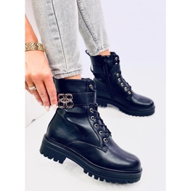 Botas militares Vicky Black negro 4