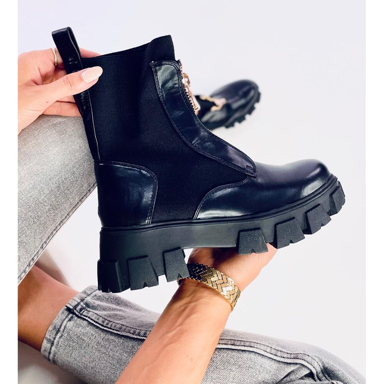 Botas con parte superior de calcetín Ragna Black negro 1