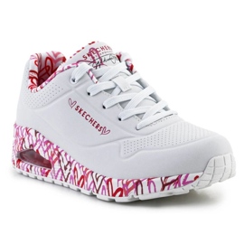 Zapatos Skechers Uno-Loving Love 155506-WRPK blanco 1