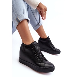 Zapatillas Mujer Piel Cuña Big Star MM274001 Negro 6