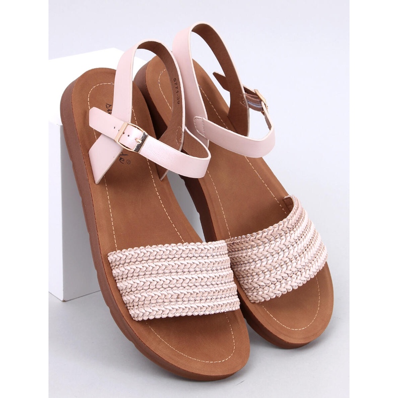 Sandalias Salinon OFF-WHITE estilo boho beige 1