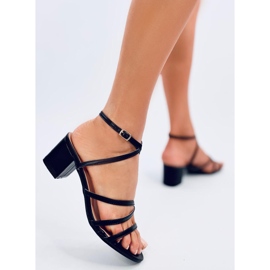 Tiden Sandalias de tacón negro 3