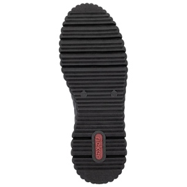 Zapatos cuña mujer charol negro Rieker N2501-00 1