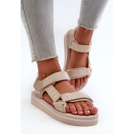 Sandalias Mujer Plataforma Big Star NN274A535 Beige 1