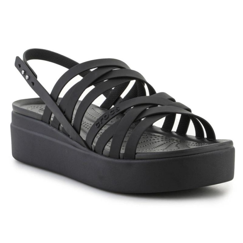Sandalias Crocs Brooklyn Strappy Lowwdg 206751-001 negro 1