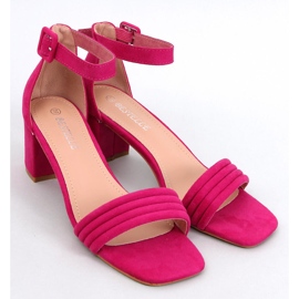Sandalias tacón mujer Rondeu Fucsia rosado 5