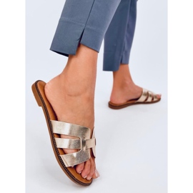 Chanclas de mujer Charnes Gold dorado 2