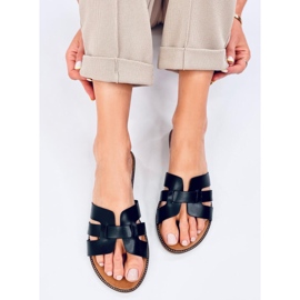 Charnes Chanclas de mujer negras negro 4
