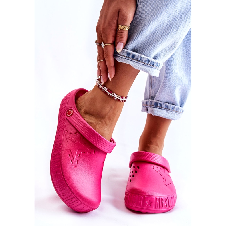 Pantuflas Ligeras Mujer Kroks Big Star II275007 Fucsia rosa 1