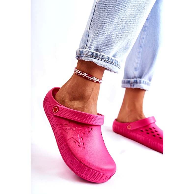 Pantuflas Ligeras Mujer Kroks Big Star II275007 Fucsia rosado 2