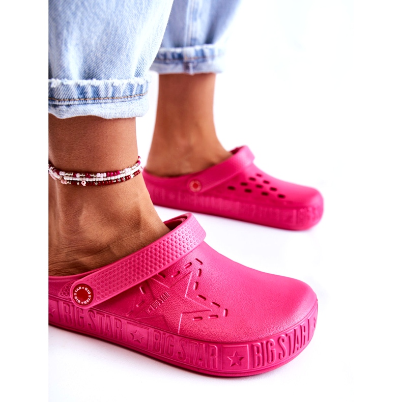 Pantuflas Ligeras Mujer Kroks Big Star II275007 Fucsia rosa 3