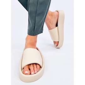 Pantuflas mujer suaves Fontes Beige 1