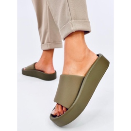 Chanclas de mujer Fontes Oliver suaves verde 3