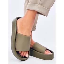 Chanclas de mujer Fontes Oliver suaves verde 4