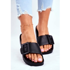 Pantuflas de Mujer Big Star con Hebilla Negra FF274A389 negro 2 Pantuflas de Mujer Big Star con Hebilla Negra FF274A389 negro 2