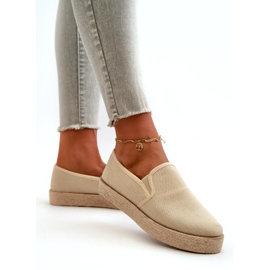 News Alpargatas De Mujer Con Plataforma Beige 2