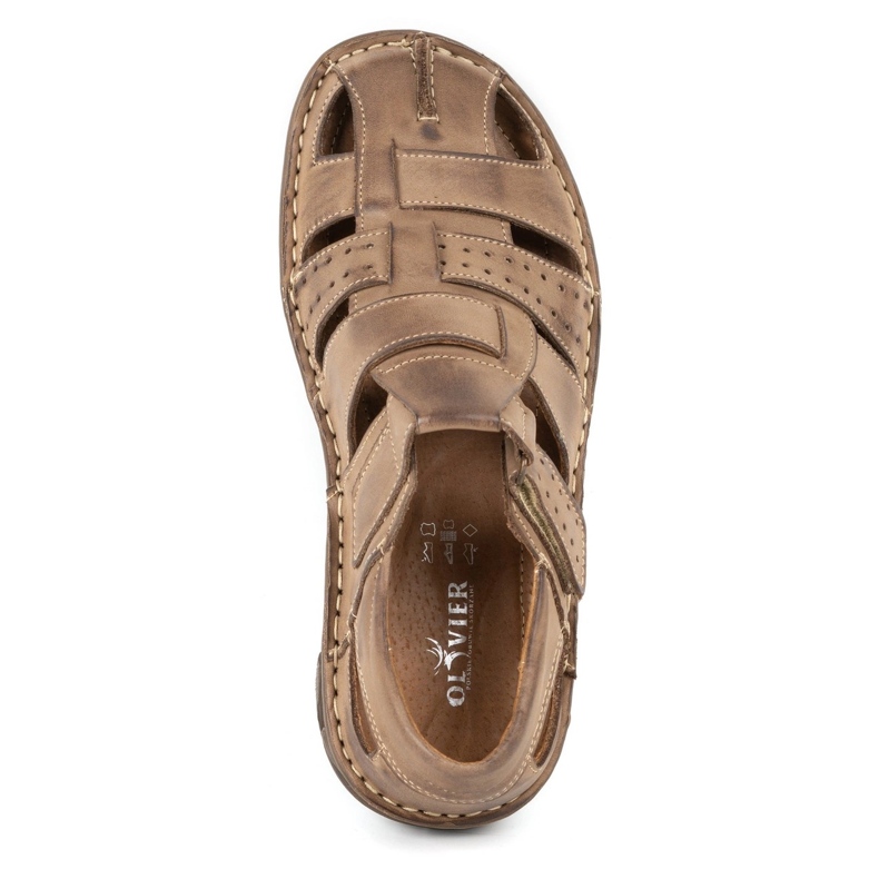 Olivier Sandalias hombre 467 Marrón 5