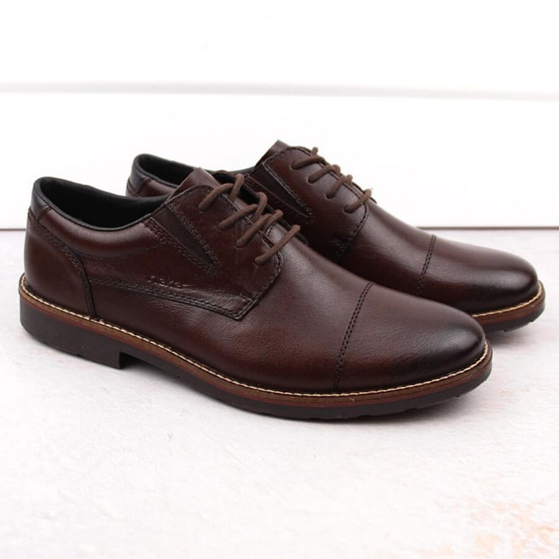 Zapatos con banda elástica Rieker M 15320-25 marrón 1