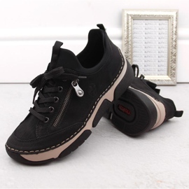 Zapatos Rieker W 45973-00 negro 3