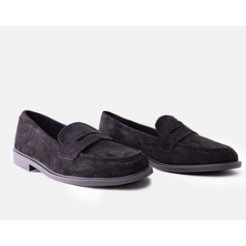 Mocasines Miralona de terciopelo negro 1