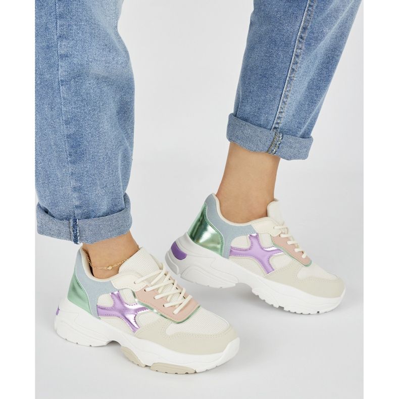 Seastar Zapatillas de mujer multicolores. beige 2 Seastar Zapatillas de mujer multicolores. beige 2