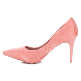 Comer Tacones de ante rosado 3