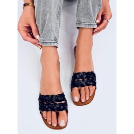 Pantuflas de mujer color negro esmeril 4
