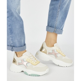 Seastar Zapatillas doradas para mujer. beige 2