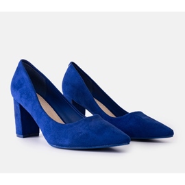 Zapatos de salón de ante azul marino de Laitina 1 Zapatos de salón de ante azul marino de Laitina 1
