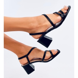 Cudini Sandalias tacón negro 1