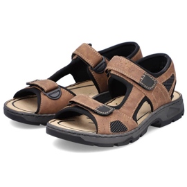 Sandalias velcro Rieker M 26156-25 RKR447B marrón 2