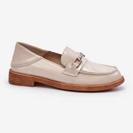Vinceza Mocasines Nurea Mujer Charol Beige 2