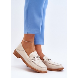 Vinceza Mocasines Nurea Mujer Charol Beige 3