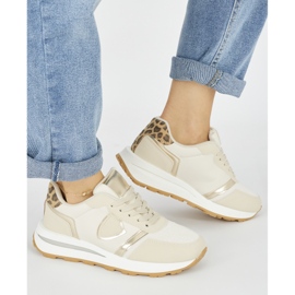 Zapatillas deportivas mujer beige 2