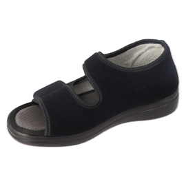Dr. ORTO Befado Sandalias de velcro para hombres 070M001 negro 1
