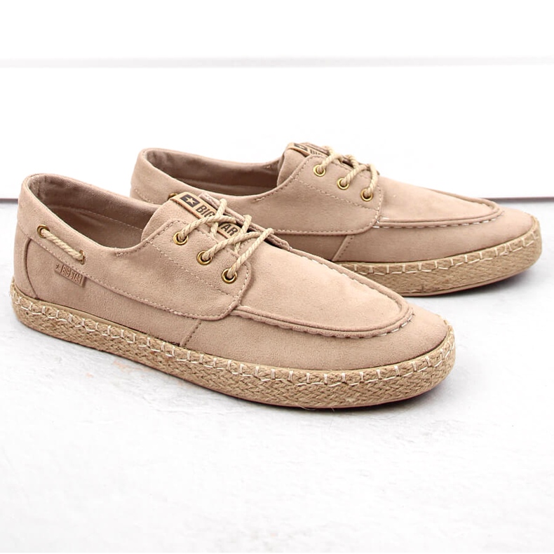 Alpargatas Con Cordones Hombre Big Star NN174054 Beige 1 Alpargatas Con Cordones Hombre Big Star NN174054 Beige 1