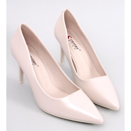Salón stiletto lacado Charlotte Beige 1
