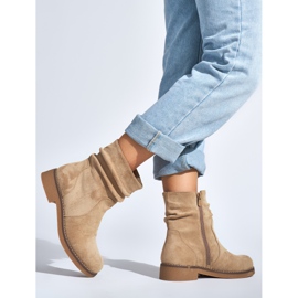 Botines mujer ante beige 2