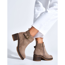 Botines de ante beige 3