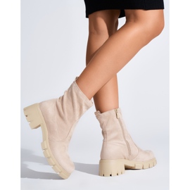 Botas beige mujer 2