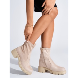 Botas beige mujer 3