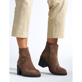 Botines marrones de mujer marrón 1