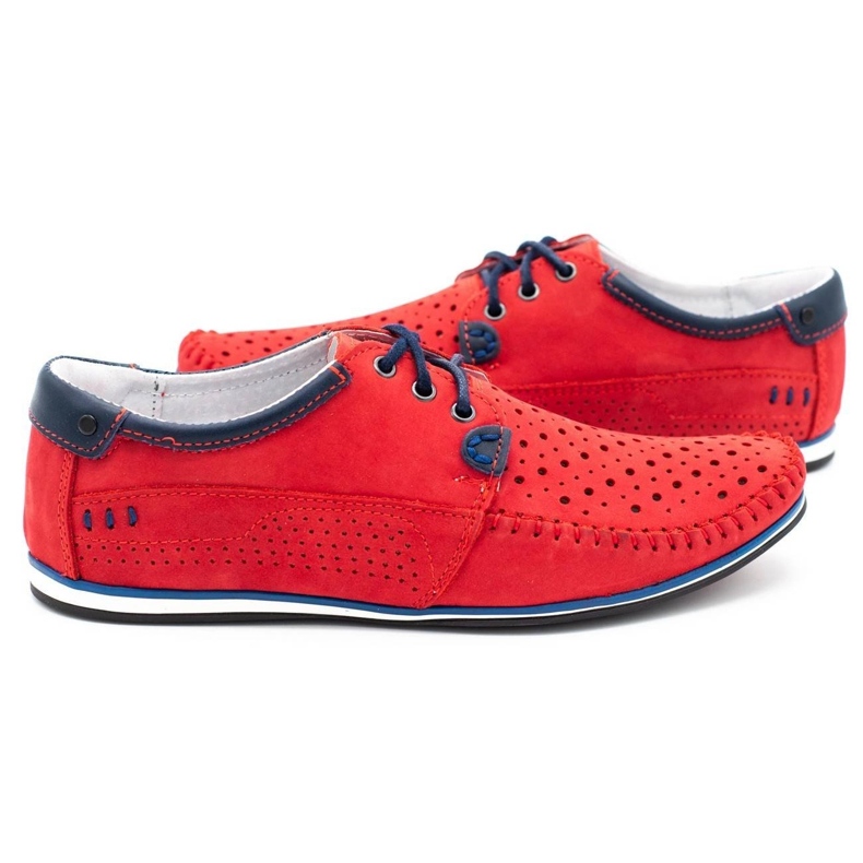 KOMODO Mocasines de zapatos para hombres 875 años rojo 3