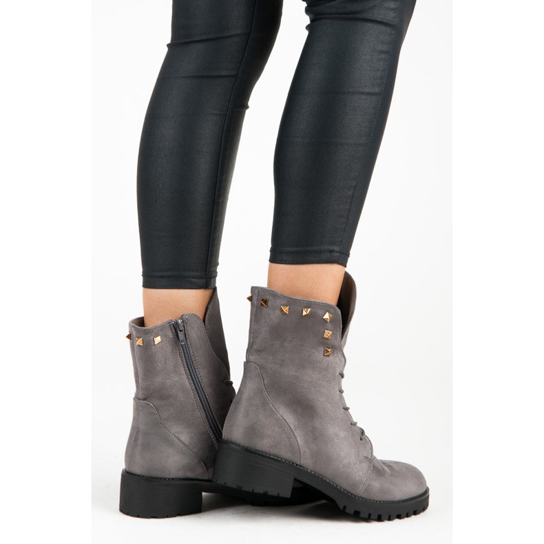 Bestelle Trabajadores de gamuza gris 1