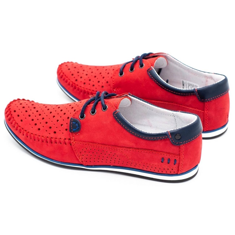 KOMODO Mocasines de zapatos para hombres 875 años rojo 1