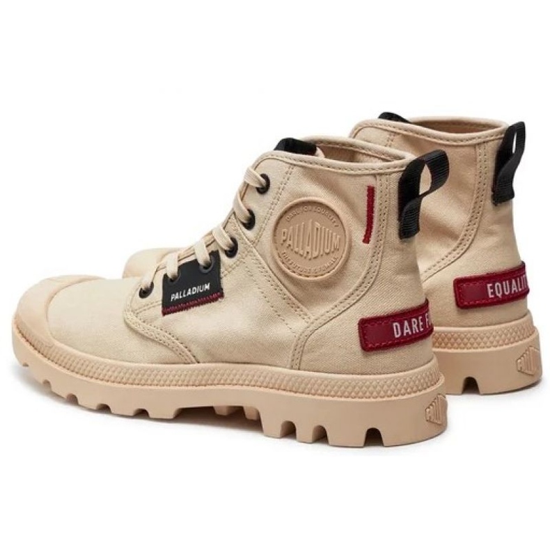 Zapatos Palladium Papa Hi Patch 79117-260-M beige 1
