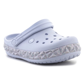 Chanclas Crocs Crockband Geométrica Glitter Band Clog 210134-5AF púrpura 1
