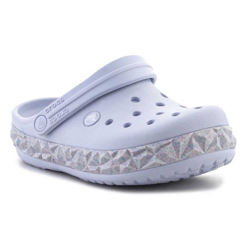 Chanclas Crocs Crockband Geométrica Glitter Band Clog 210134-5AF púrpura 1