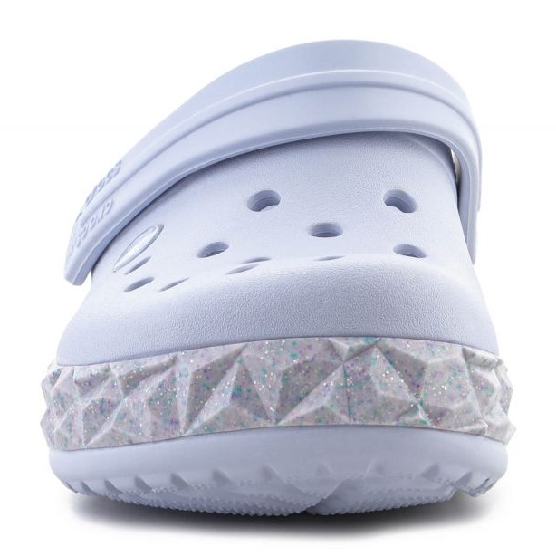 Chanclas Crocs Crockband Geométrica Glitter Band Clog 210134-5AF púrpura 2